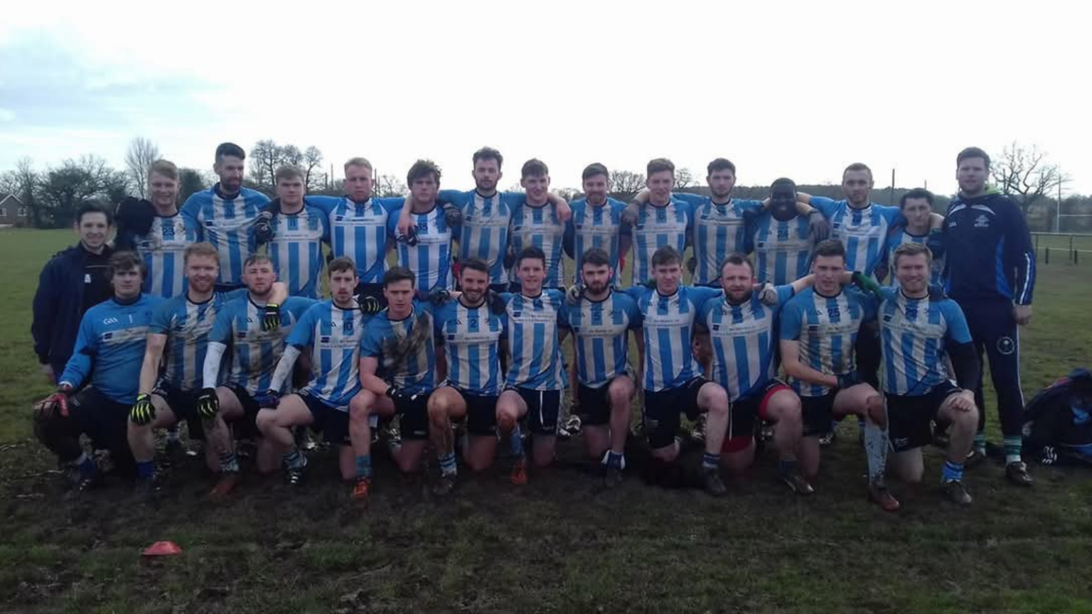 Conal Baxter with the St Mary's Gaelic Football team.