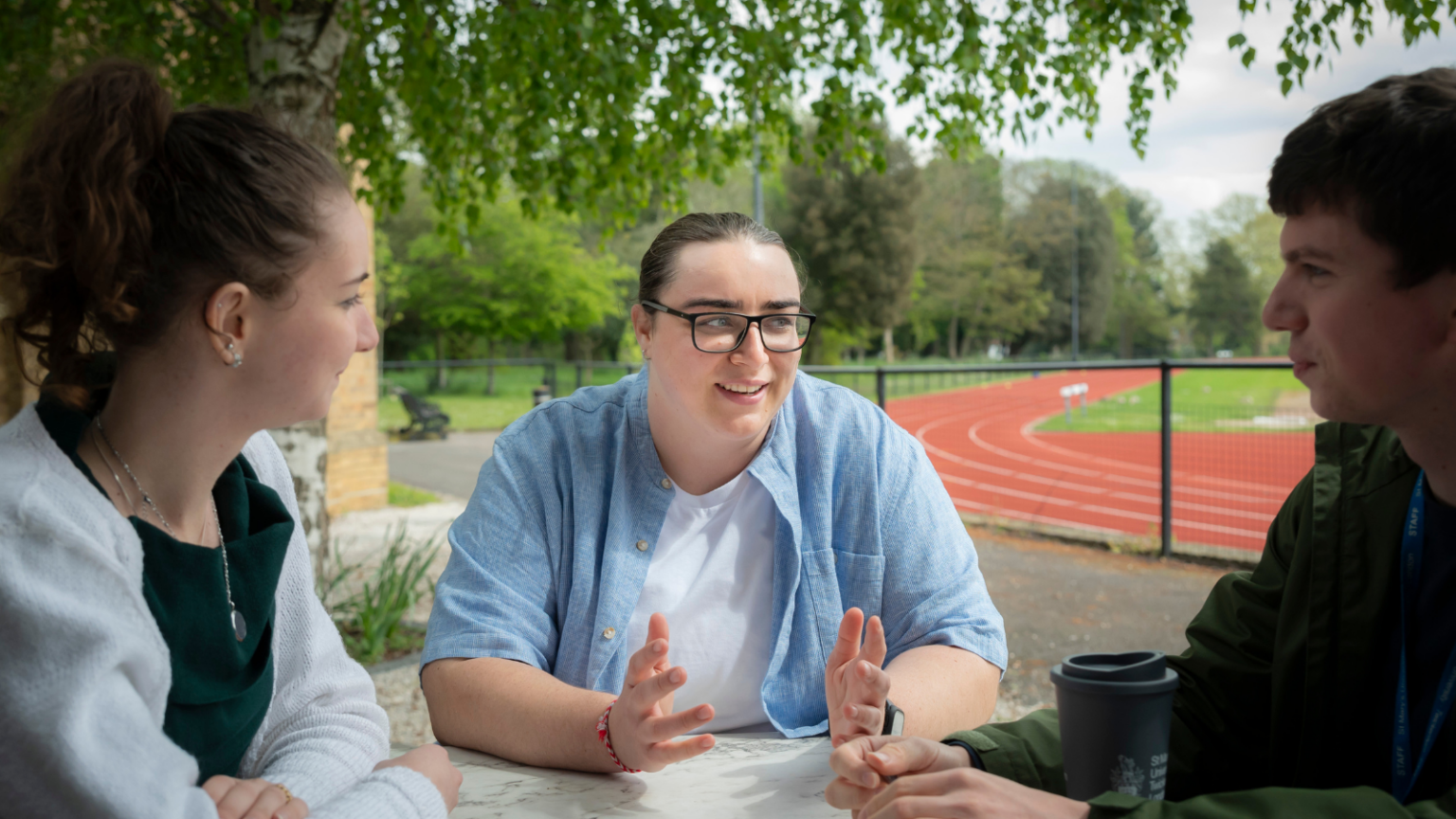 Chelsea McDonagh with students at St Mary's.