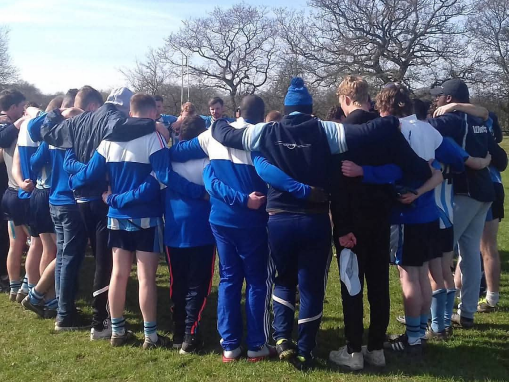 Conal Baxter with the St Mary's Gaelic Football team.