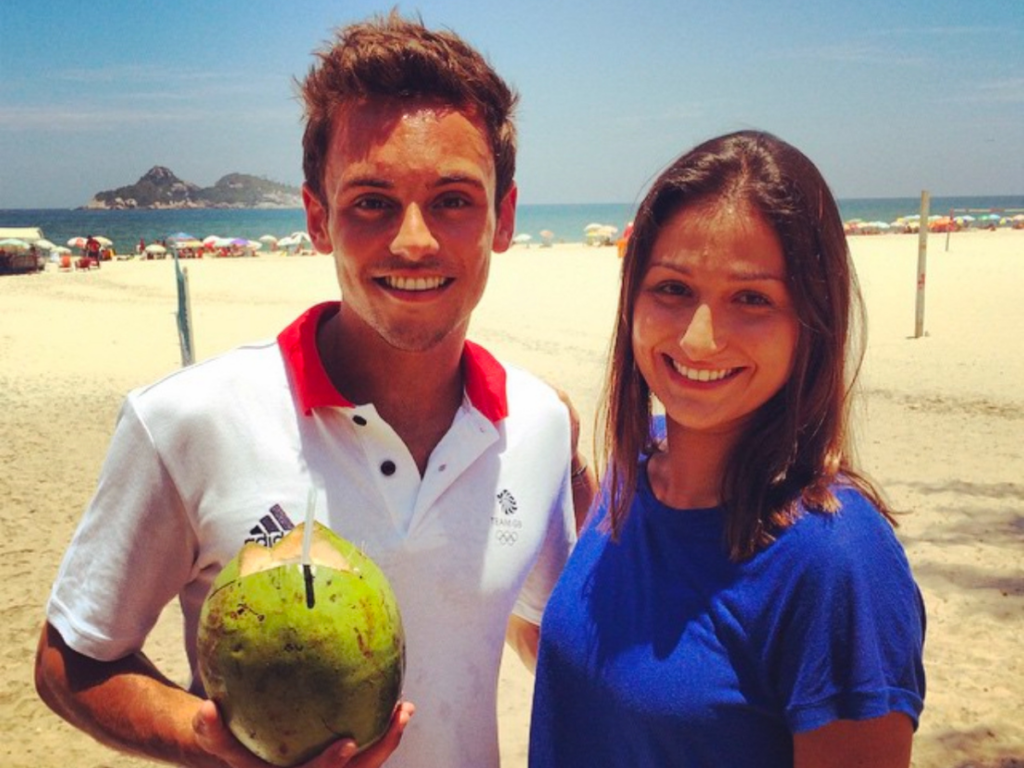 Marina Izidro with Tom Daley
