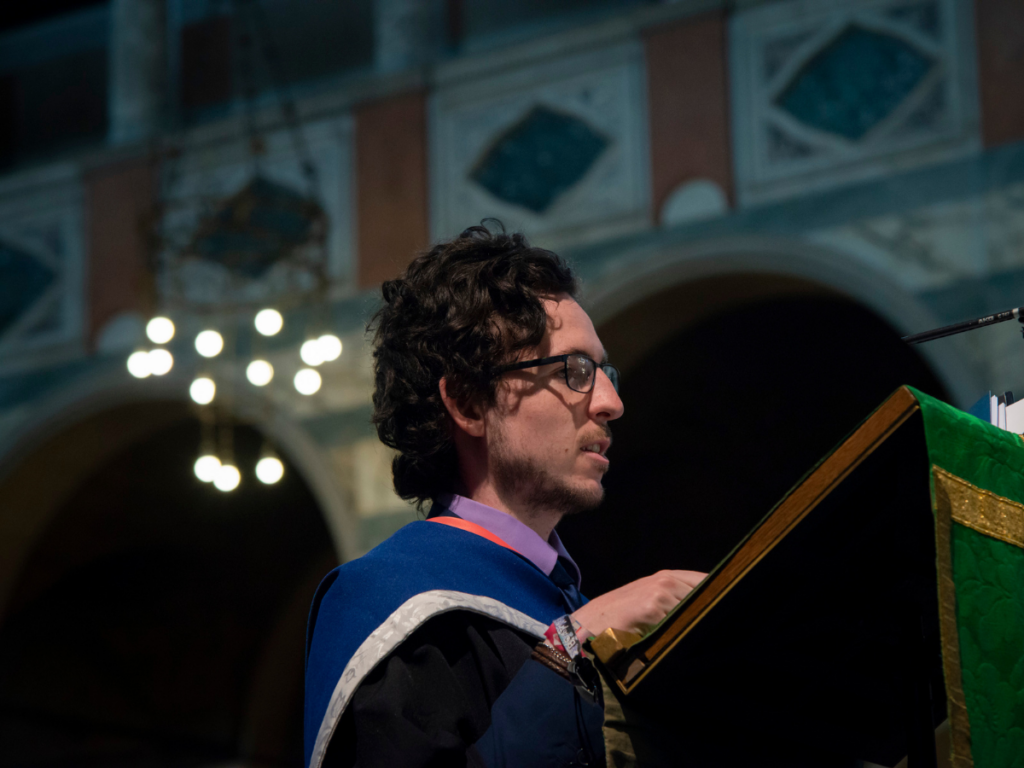 Conal Baxter at his graduation.
