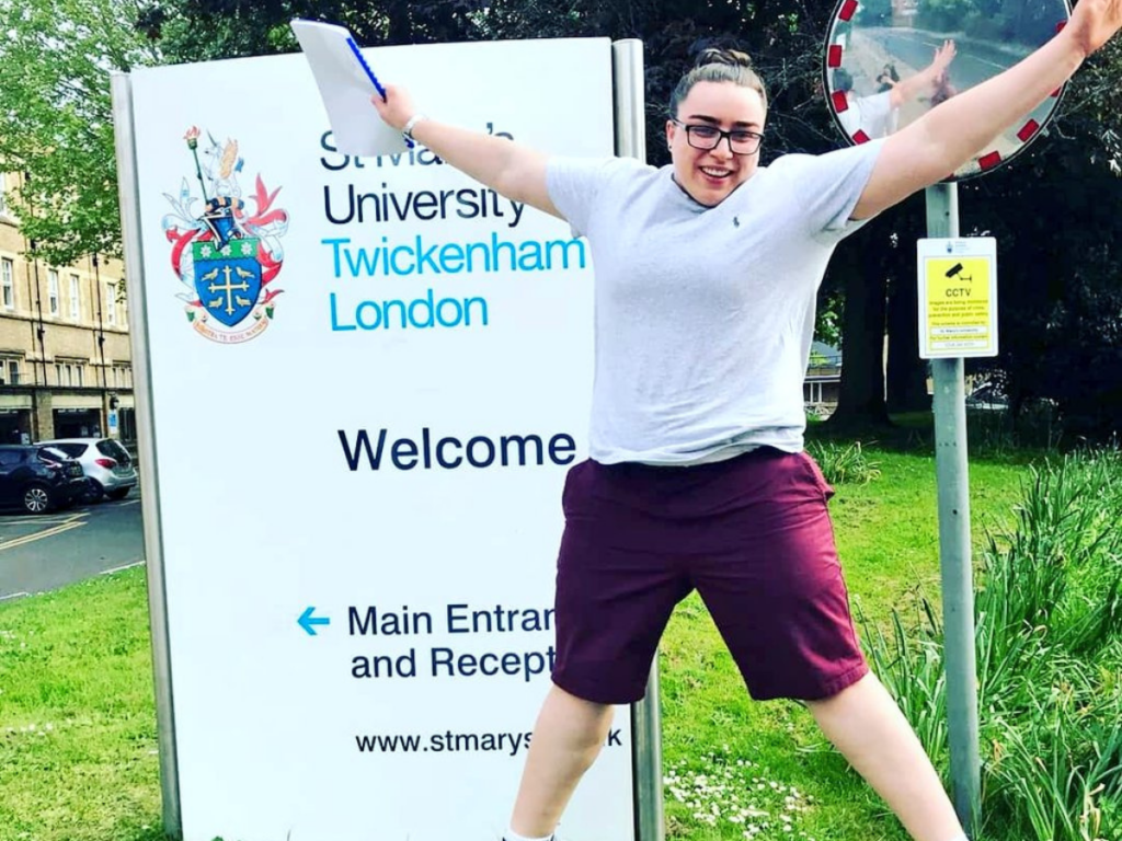Chelsea McDonagh on the St Mary's campus.