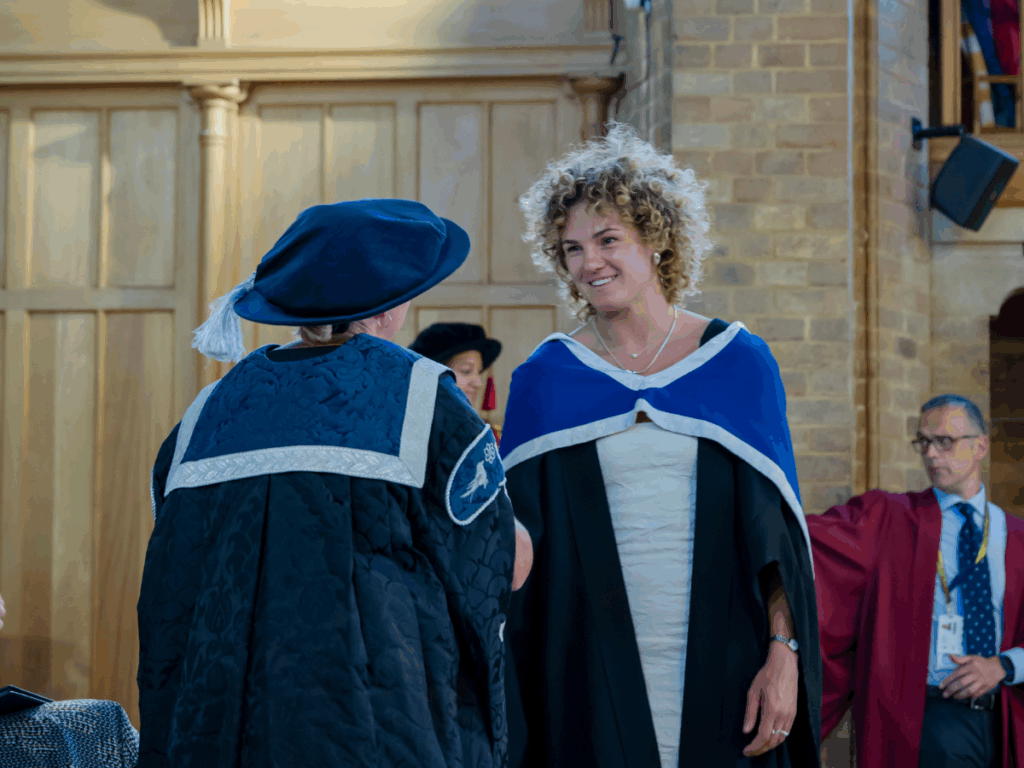 Ellie Kildunne at her graduation ceremony.